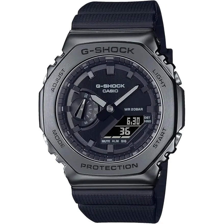 Casio G-shock GM-2100BB-1A Black Stainless Steel Men Watch 2100 Series
