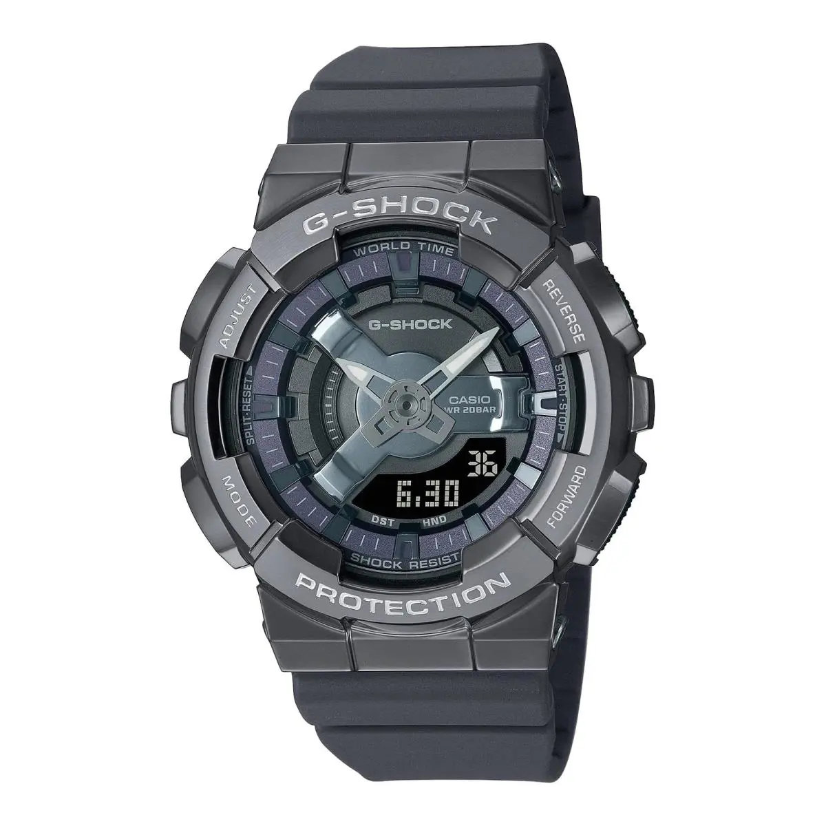 Casio G-shock GM-S110B-8A Stainless Metal Case Analog Digital Quartz Watch Women