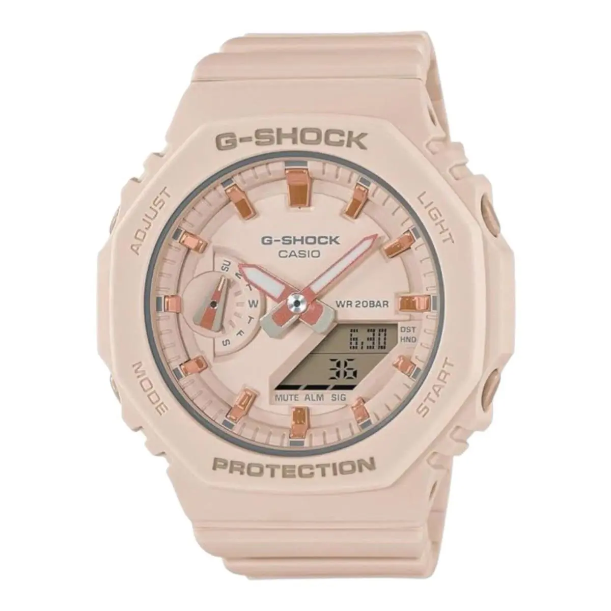 Casio G-shock GMA-S2100-4A Women’s Analog Digital Watch Beige Resin Band