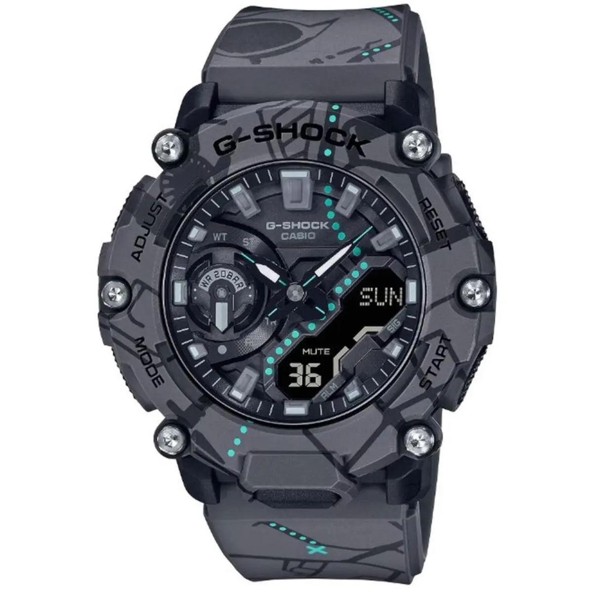 Casio G-shock Treasure Hunt Light and Strong Analog Digital Watch GA2200SBY-8A