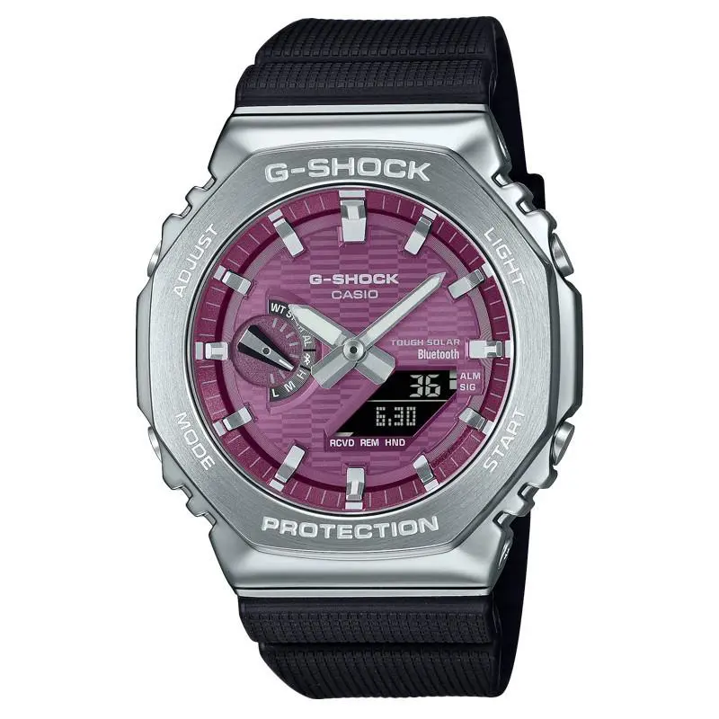 G-shock GBM2100A-4B G-steel 2100 Series Purple Dial Tough Solar by Casio