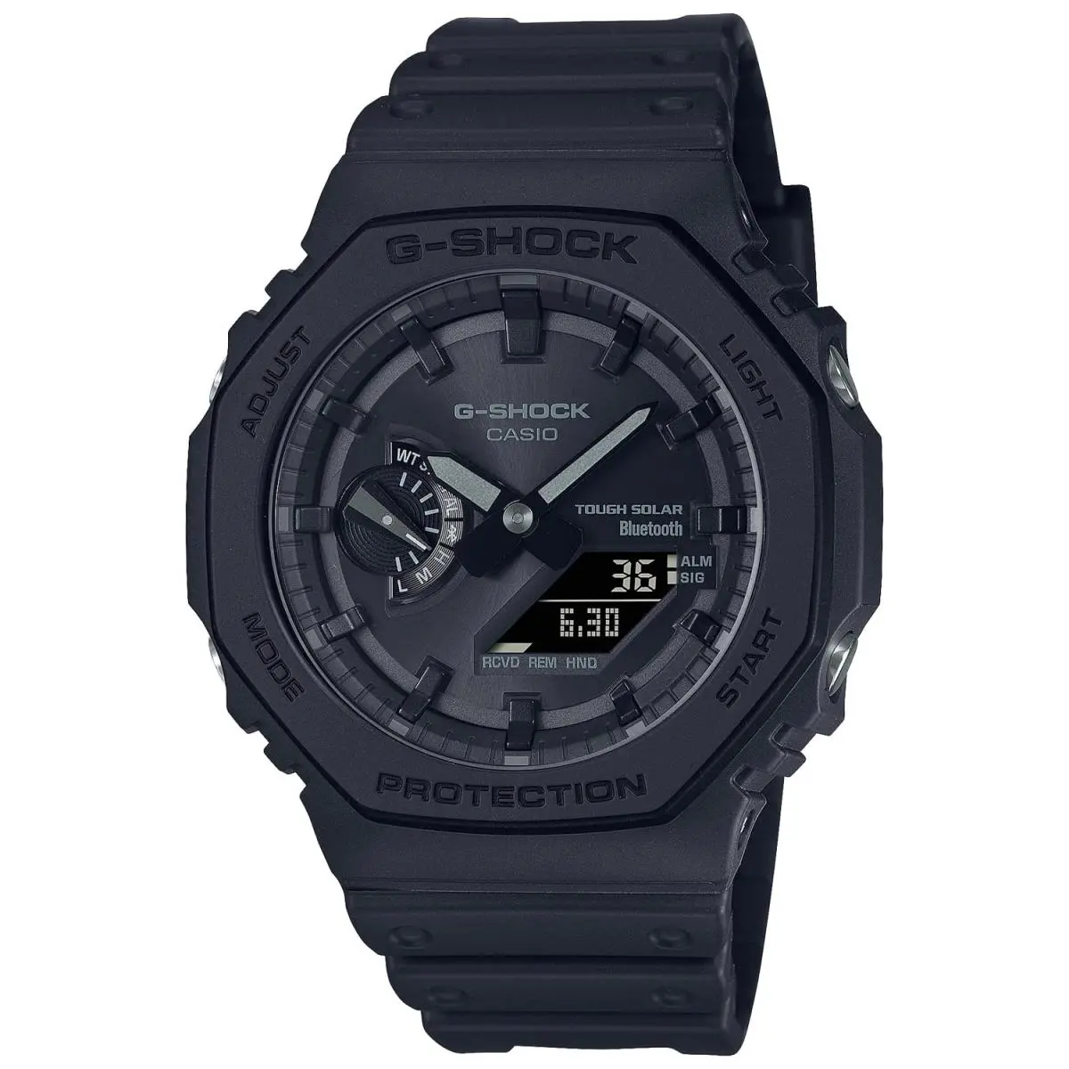 GA B2100 1A1JF Solar Powered Bluetooth Shock Resistant Unisex Watch by Casio