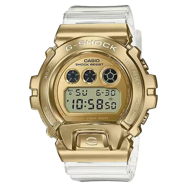 Watch G-shock Metal Covered GM-6900SG-9 Men Clear Gold 6900 Series by Casio