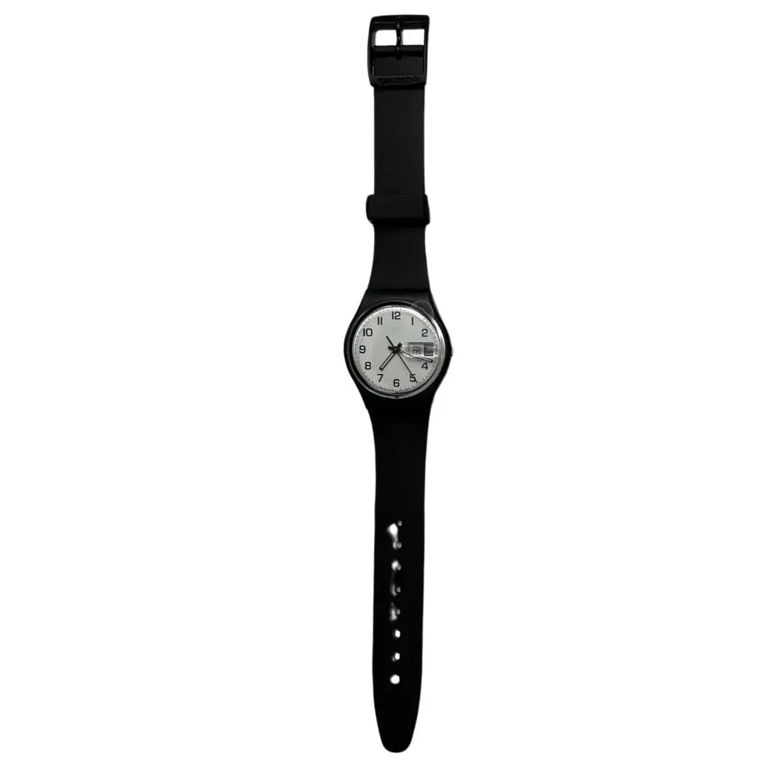 Swatch Men`s Standard Once Again Analog Quartz Watch 34mm Black