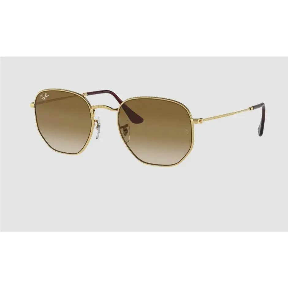 Ray-ban RB3548 001/51 Arista Hexagonal / Brown Gradient Lenses Sunglasses 51