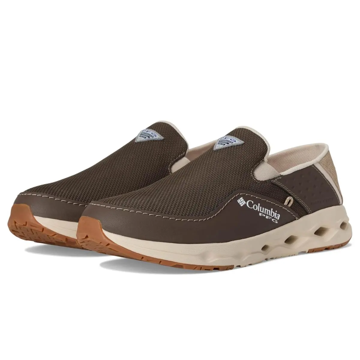 Man`s Sneakers Athletic Shoes  Bahama X Slip-on Mud/Oxford Tan by Columbia