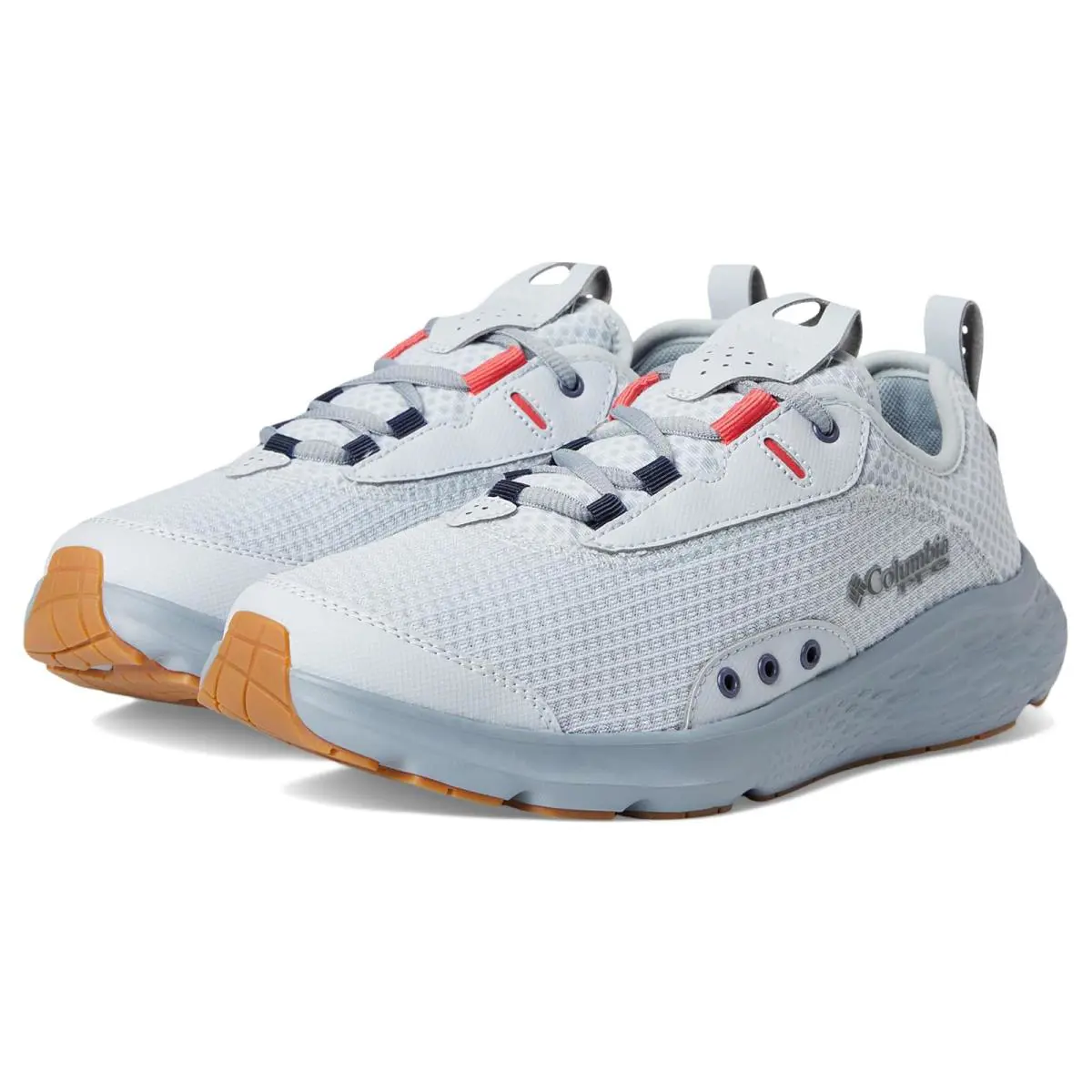 Man`s Sneakers Athletic Shoes Columbia Castback™ Pfg - Cirrus Grey/Sunset Red