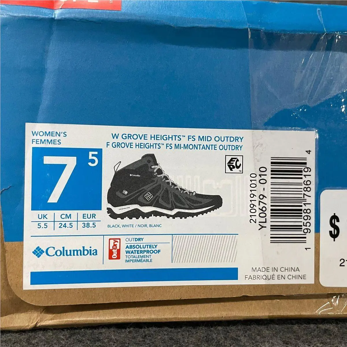 Columbia shoes - VS168043 - vs-168043 - Black (UPC: 195981786194) 0