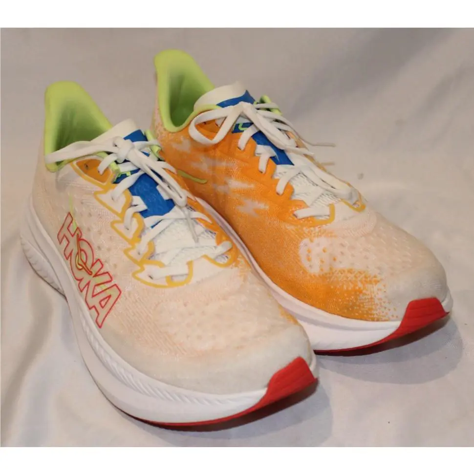 Hoka shoes - WHITE ORANGE 0