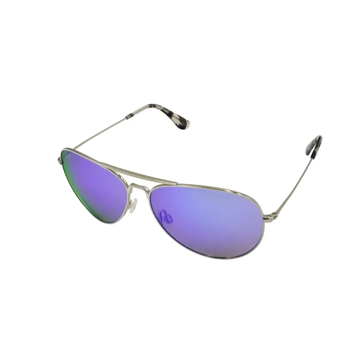 Maui Jim Mavericks Men`s Polarized Sunglasses Silver MJ0264S-001 - Frame: Silver, Lens: Blue Hawaii