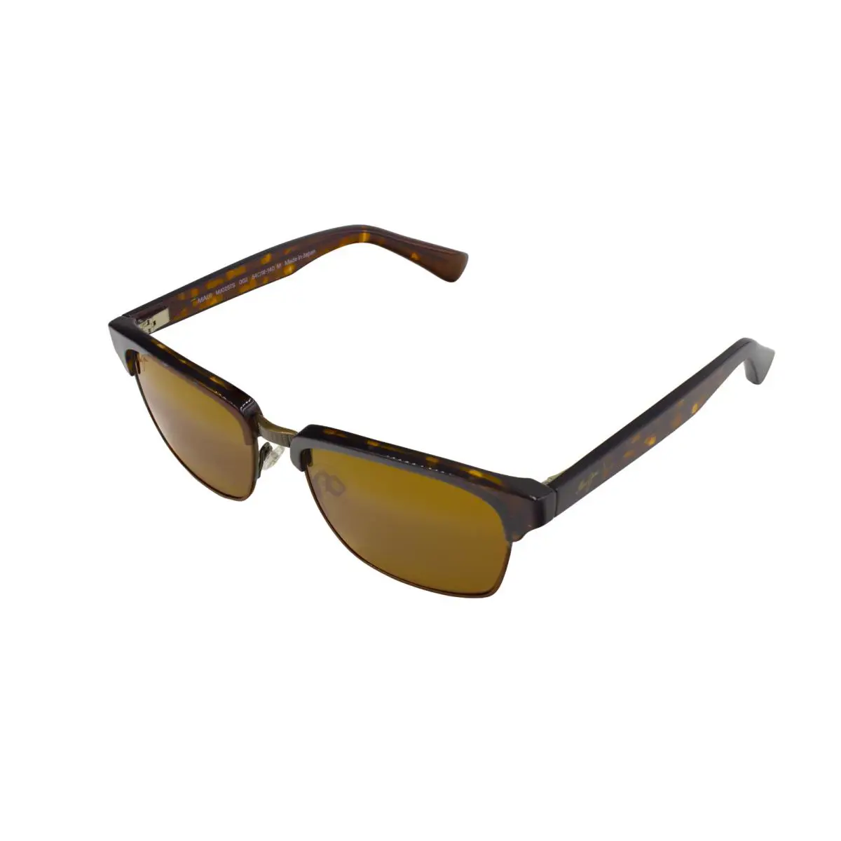 Maui Jim `kawika Unisex Polarized Sunglasses Tortoise Gold MJ0257S-002 - Frame: Tortoise with Antique Gold, Lens: HCL® Bronze