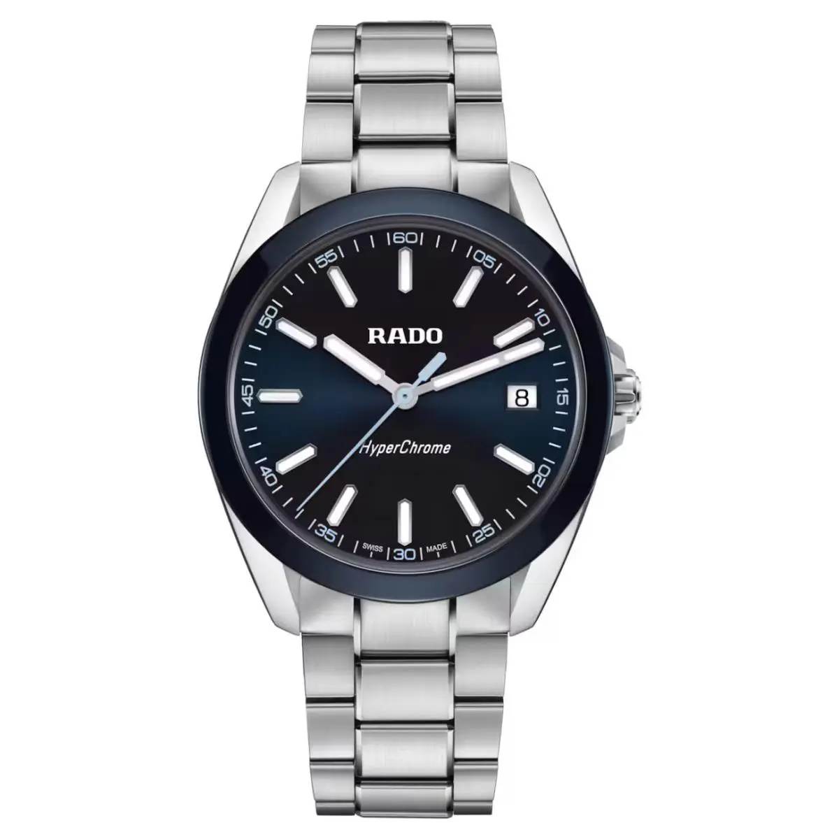 Rado Hyperchrome Quartz 41.5mm Blue Dial Stainless Steel Watch R32280203
