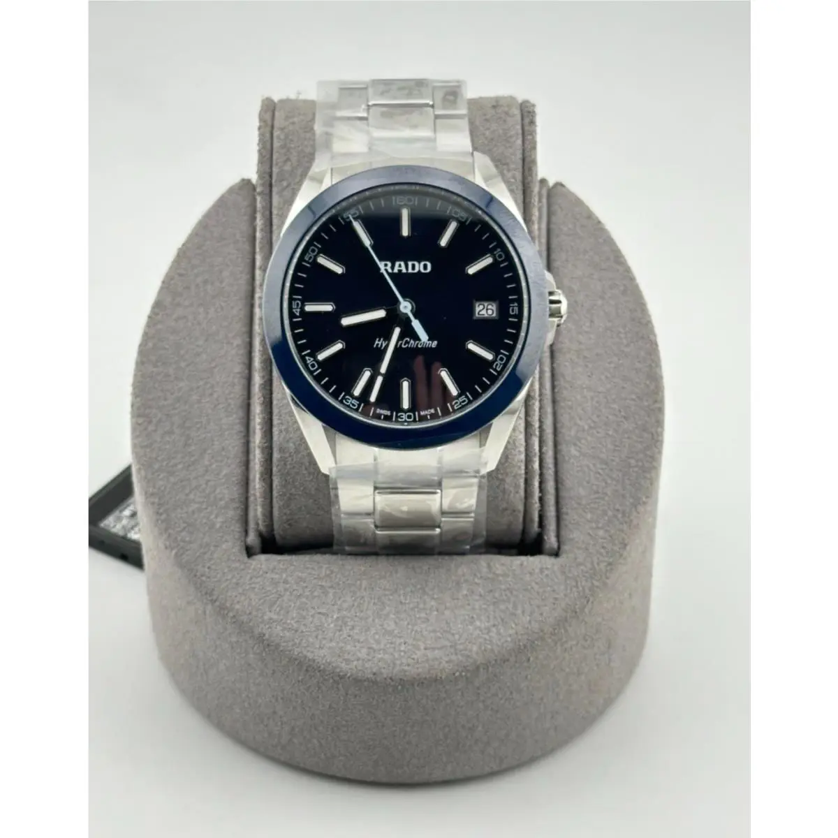 Rado Hyperchrome Quartz Blue Dial Steel Watch R32280203