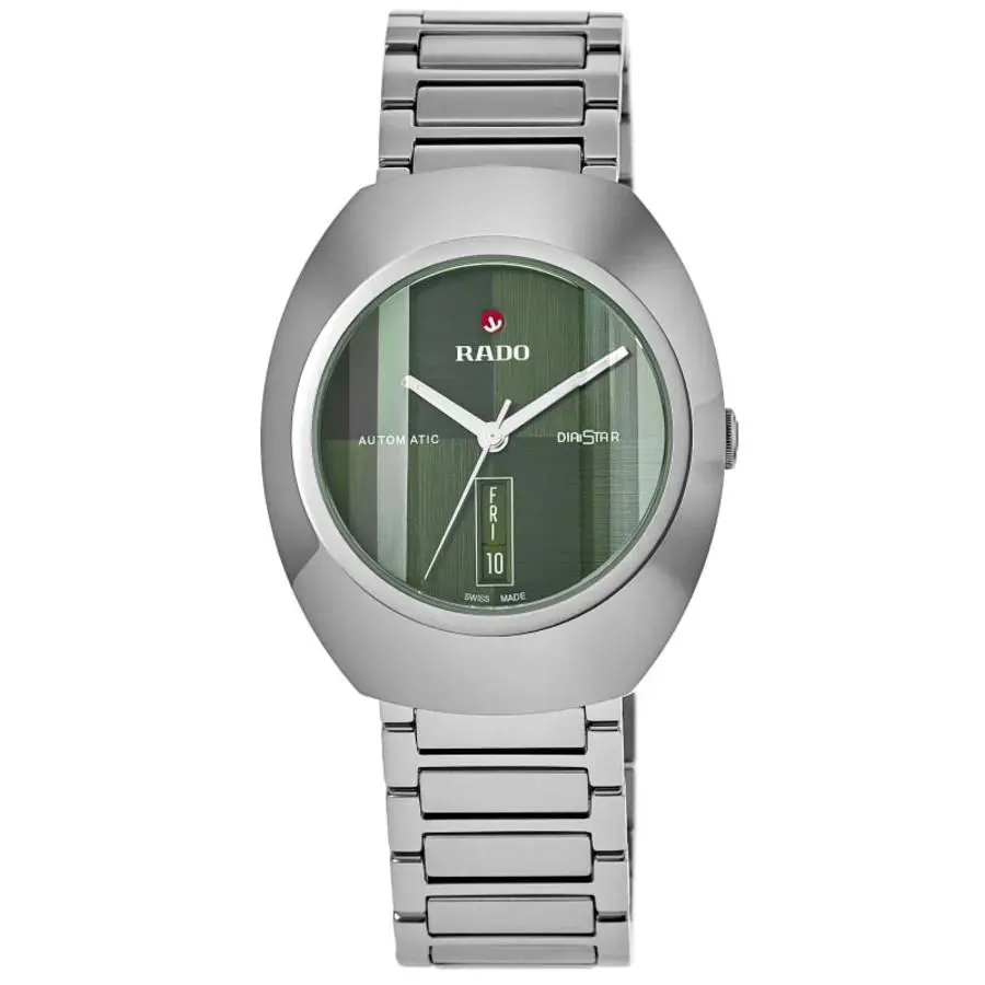 Rado Automatic Diastar Green Dial Stainless Men`s Watch R12160303