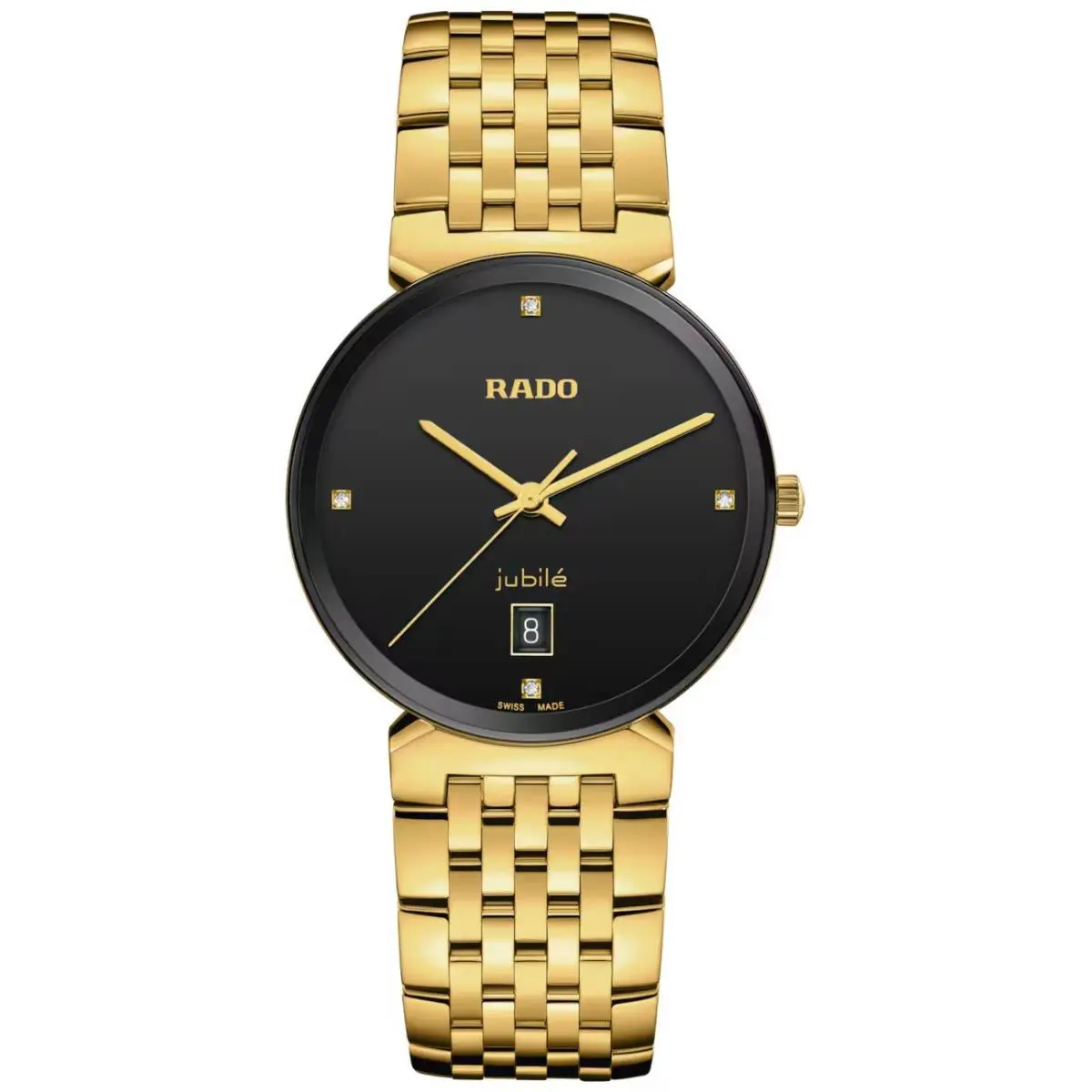 Rado Florence Diamonds Men`s Watch Black Dial Quartz R48914703