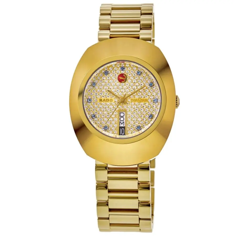 Rado Automatic Yellow Gold Tone Dial Pvd Men`s Watch R12413314