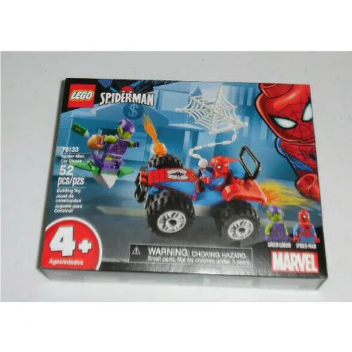 Lego Spider-man Car Chase Green Goblin 76133 Marvel 52 Piece Building Toy Set