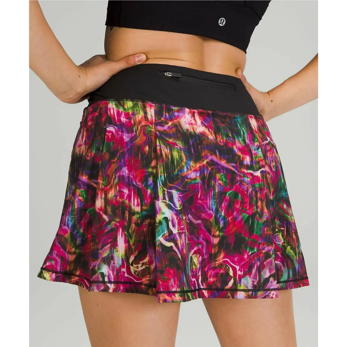 Lululemon clothing - HYPER FLOW PINK MULTI/BLACK 6