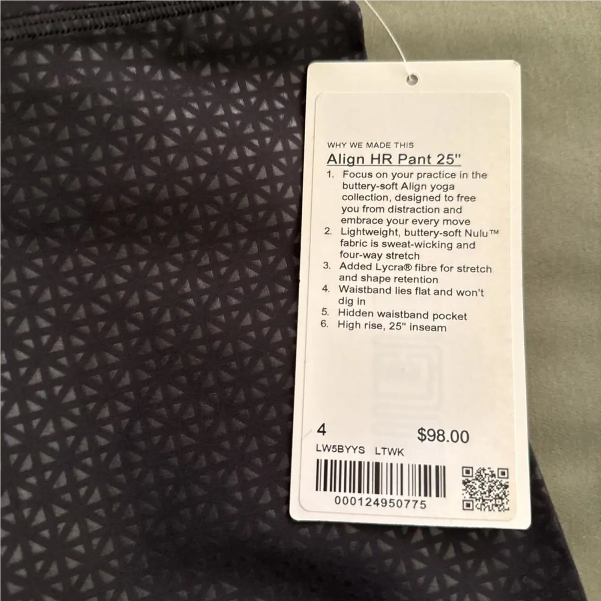 Lululemon clothing - Diverge Emboss Black 2