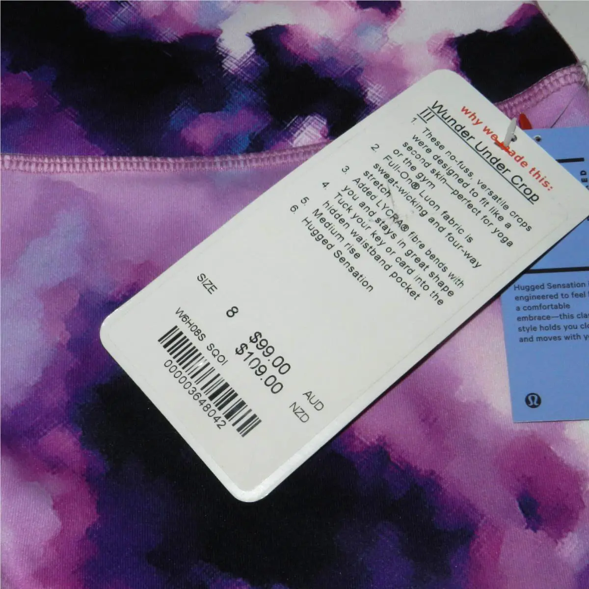 Lululemon clothing - Lululemon Wunder Under Crop III - Purple 10