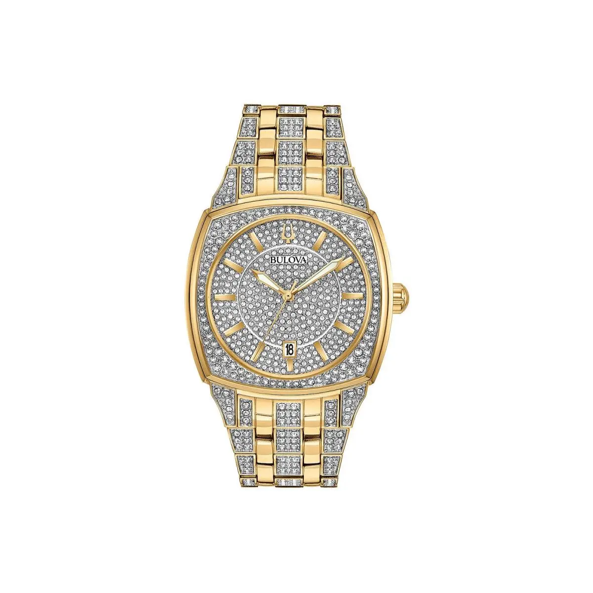 Phantom Mens Two Tone Stainless Steel Bracelet Watch 98B323 - NO Color by Bulova