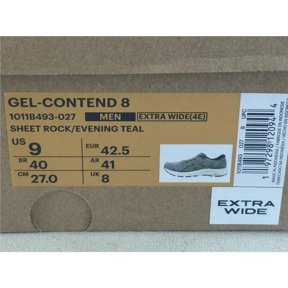 Asics shoes - ASICS GEL-Contend 8 - Yellow (UPC: 0197298120944) 9