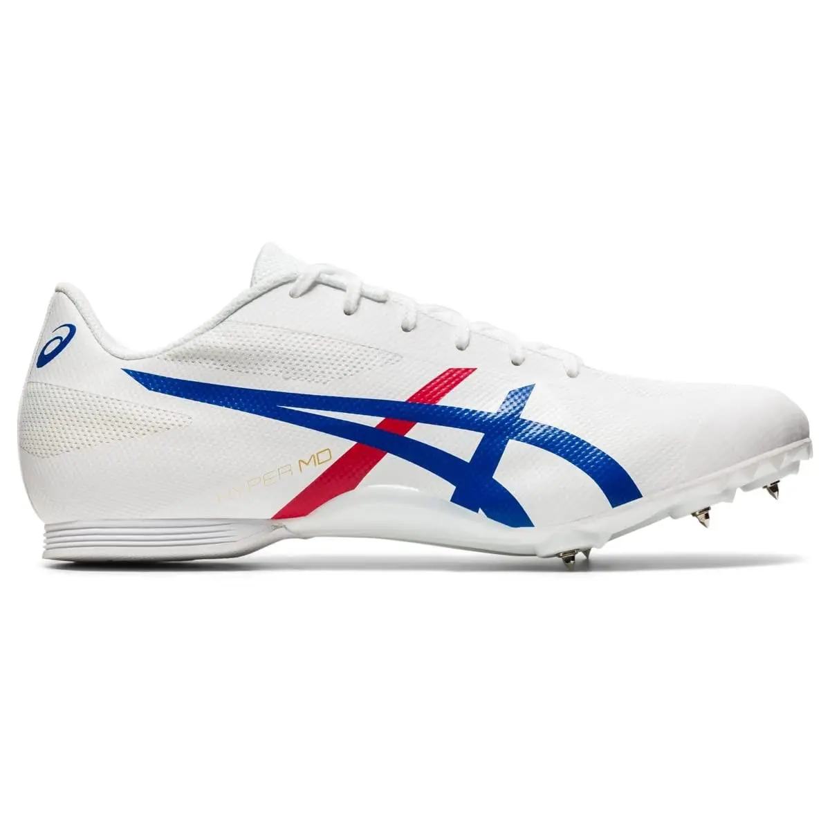 Asics Men Hyper MD 7 Track Field Shoes White/red 1093A124-100 Size 6 - White,red