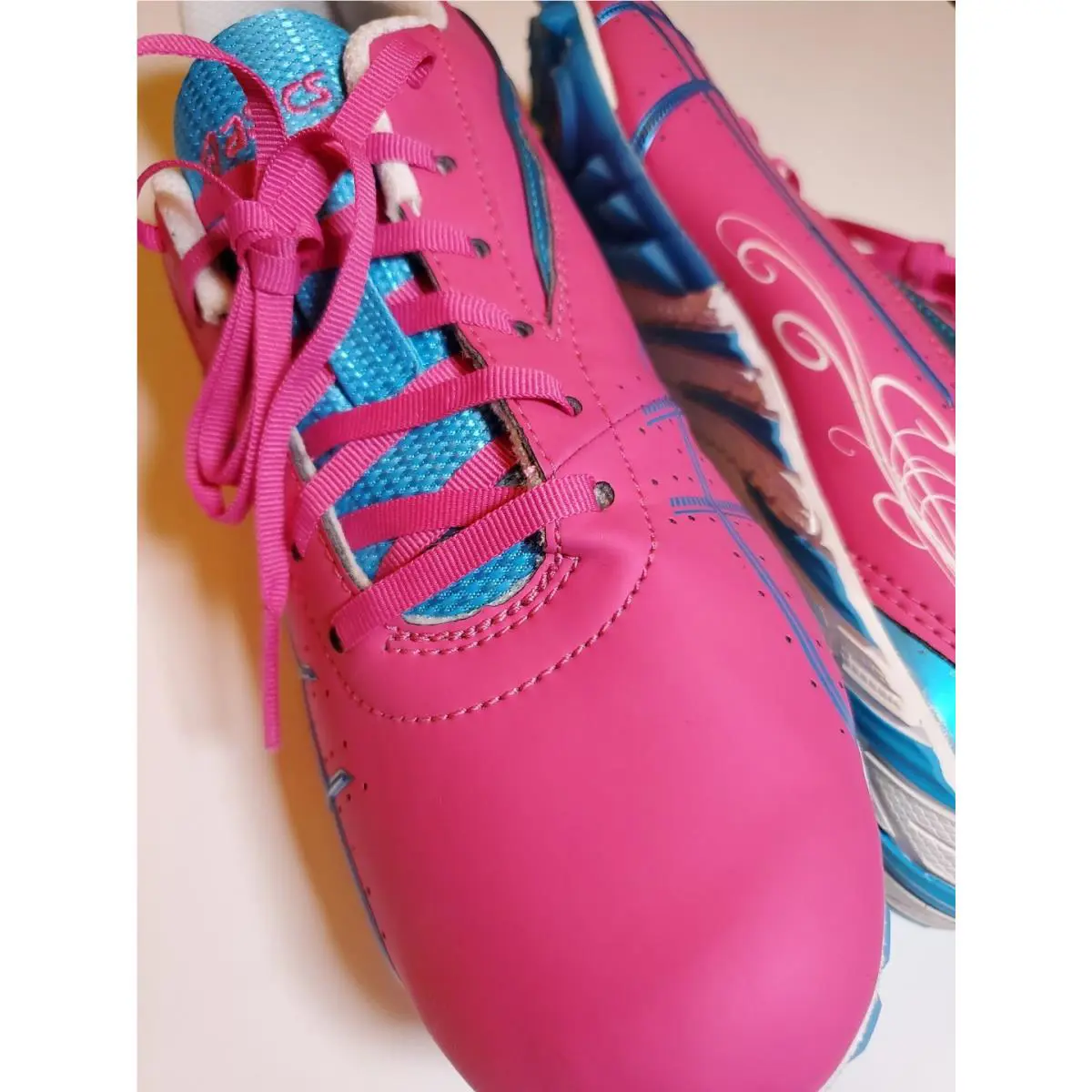 Asics shoes - ASICS Hyper RocketGirl SP 4 - G153Y - Multicolor Hot Pink Electric Blue White 5