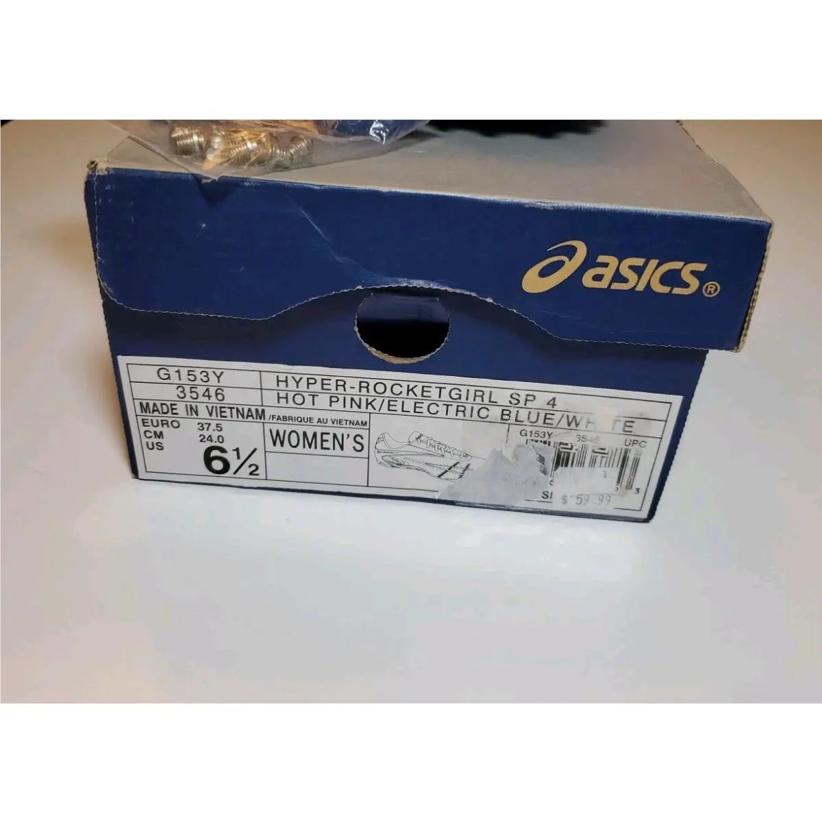 Asics shoes - ASICS Hyper RocketGirl SP 4 - G153Y - Multicolor Hot Pink Electric Blue White 12