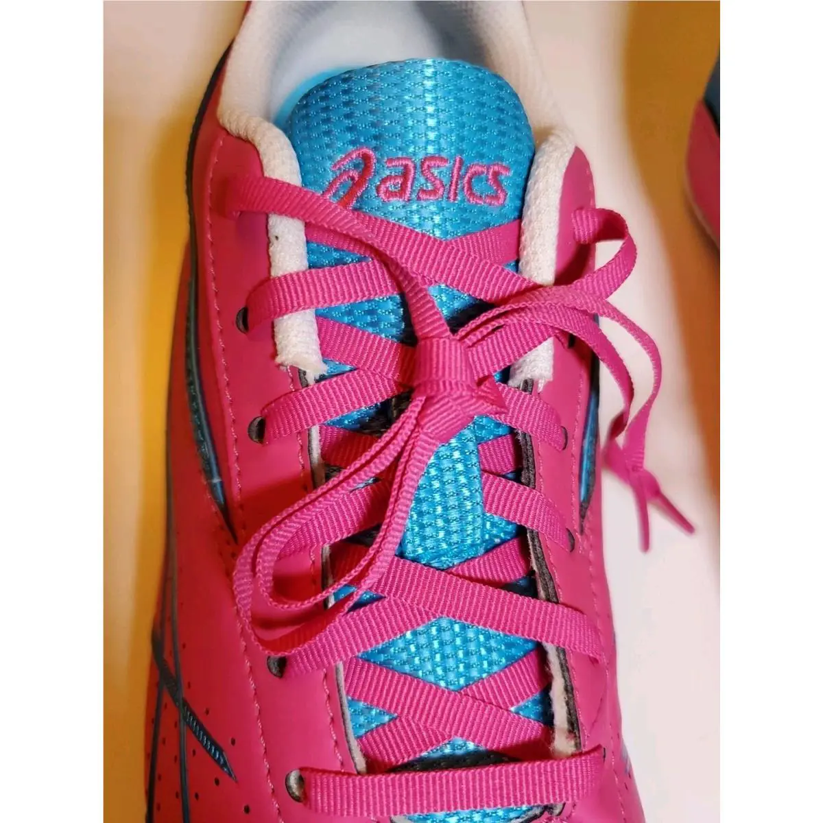 Asics shoes - ASICS Hyper RocketGirl SP 4 - G153Y - Multicolor Hot Pink Electric Blue White 3
