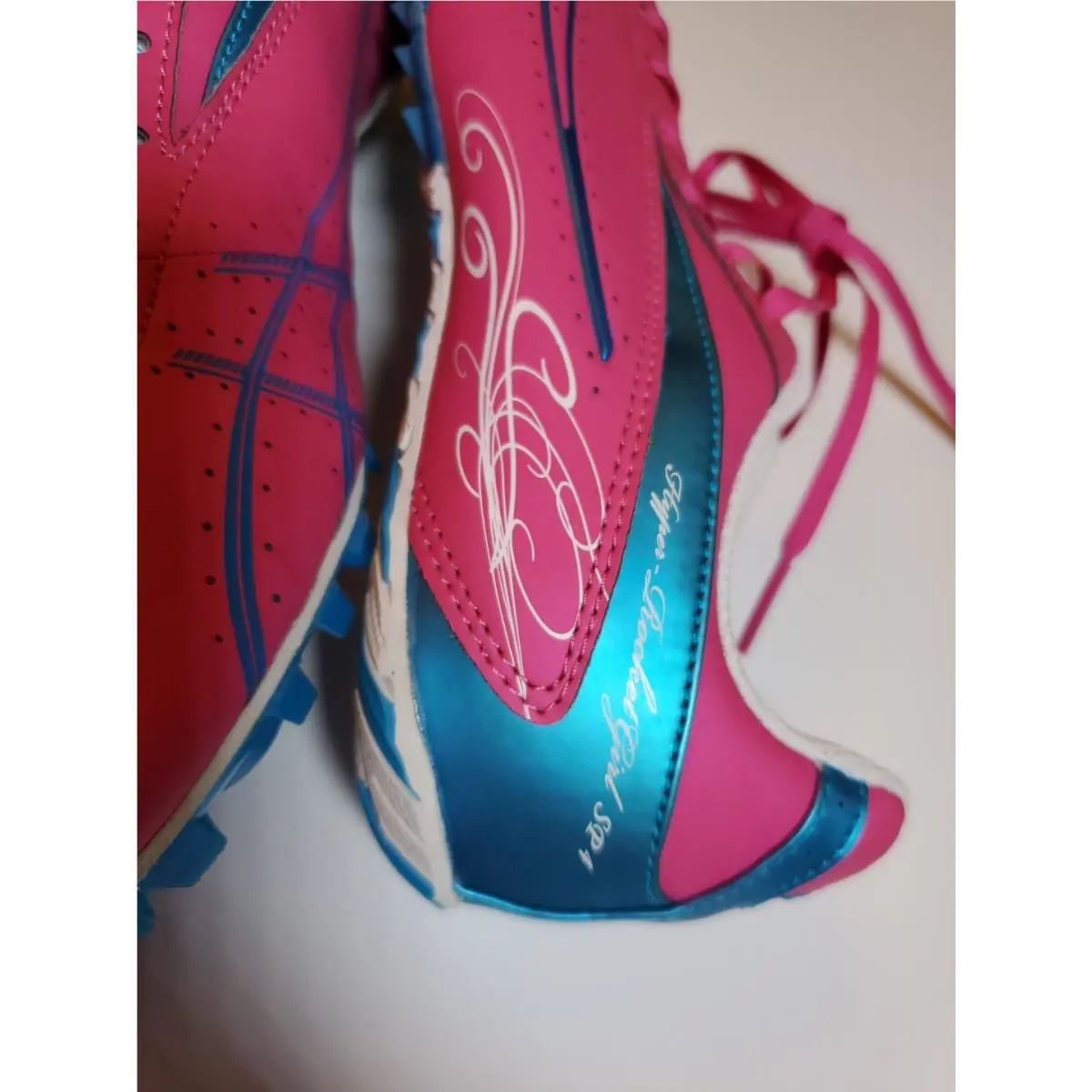 Asics shoes - ASICS Hyper RocketGirl SP 4 - G153Y - Multicolor Hot Pink Electric Blue White 6