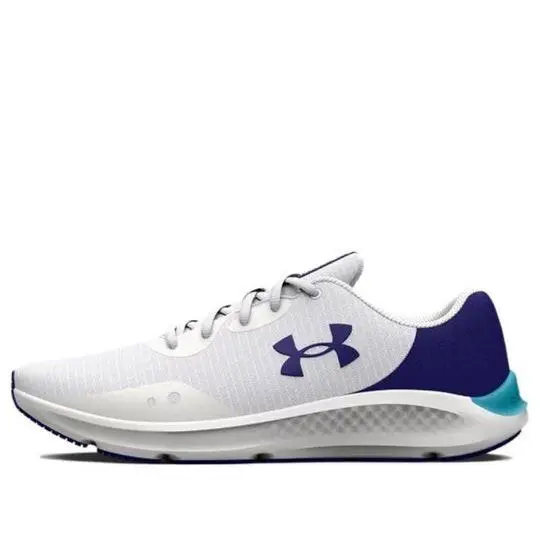 Under Armour Charged Pursuit 3 Tech Running Comfort Sneaker Men`s 3025424-103 - White/Blue