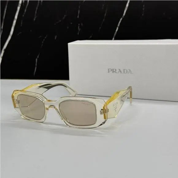 Spr 17W 19X30N Prada PR17WS 19X30N Yellow PR 17WS 19X30N Women Sunglasses