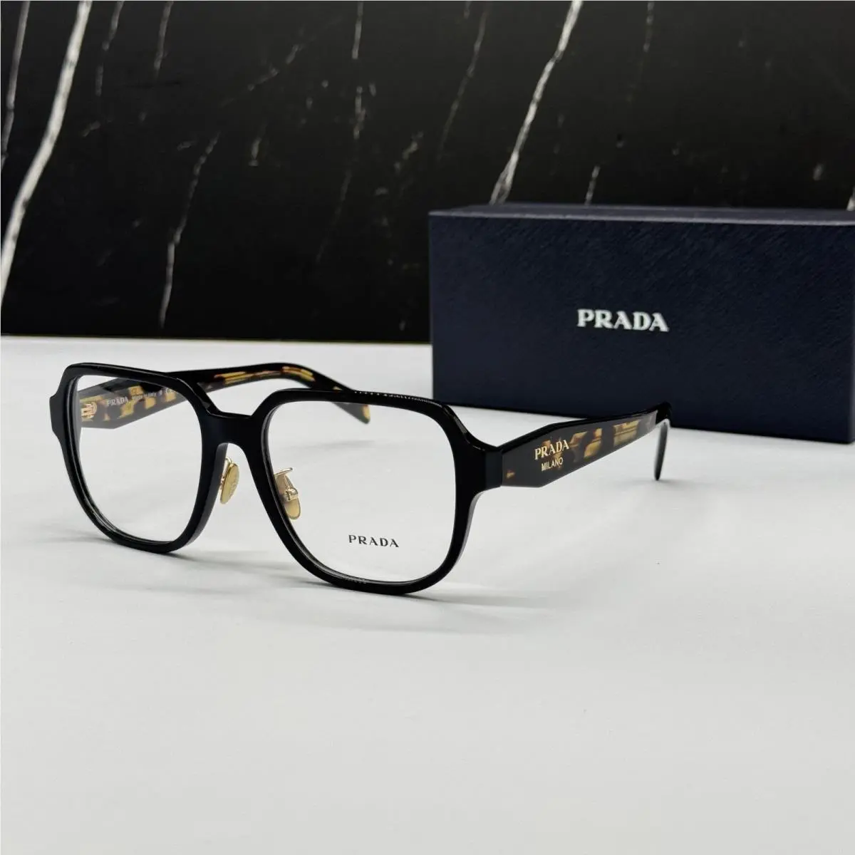 Prada PRB07VD 3891O1 Women Black/havana Eyeglasses Vpr B07D 3891O1