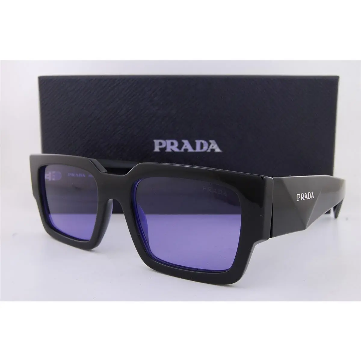 Prada Sunglasses PR B17S 16K 01O Black/violet For Men Women