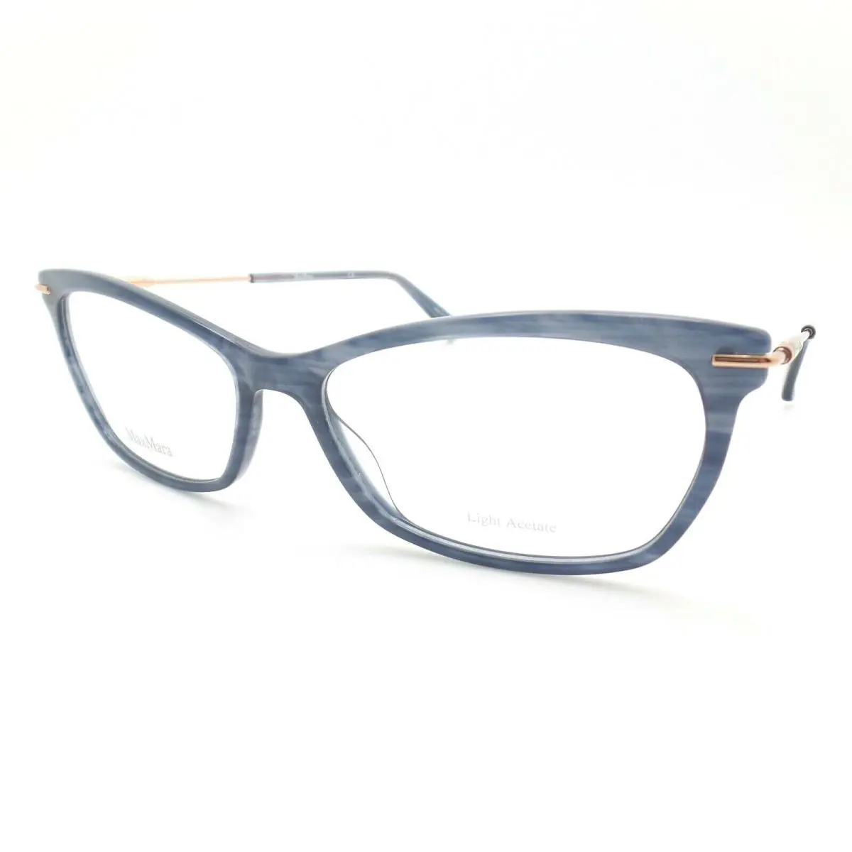 Max Mara MM 1394 38I Blue Horn 54 Eyeglass Frame