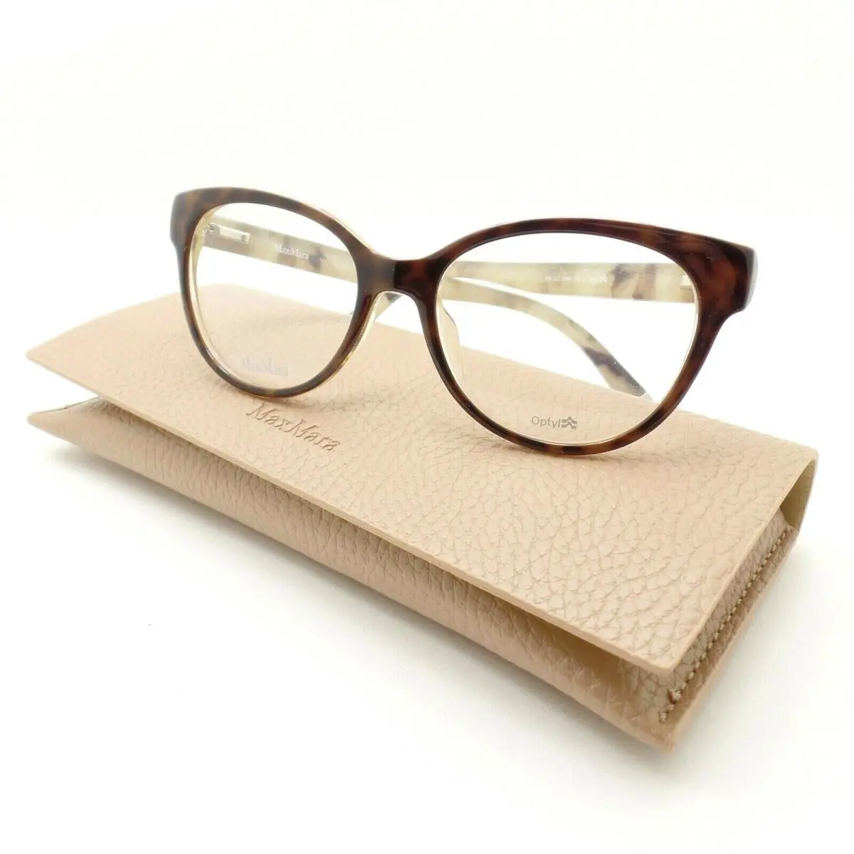 Max Mara MM 1267 Uxm Havana Pattern 52 Eyeglass Frame