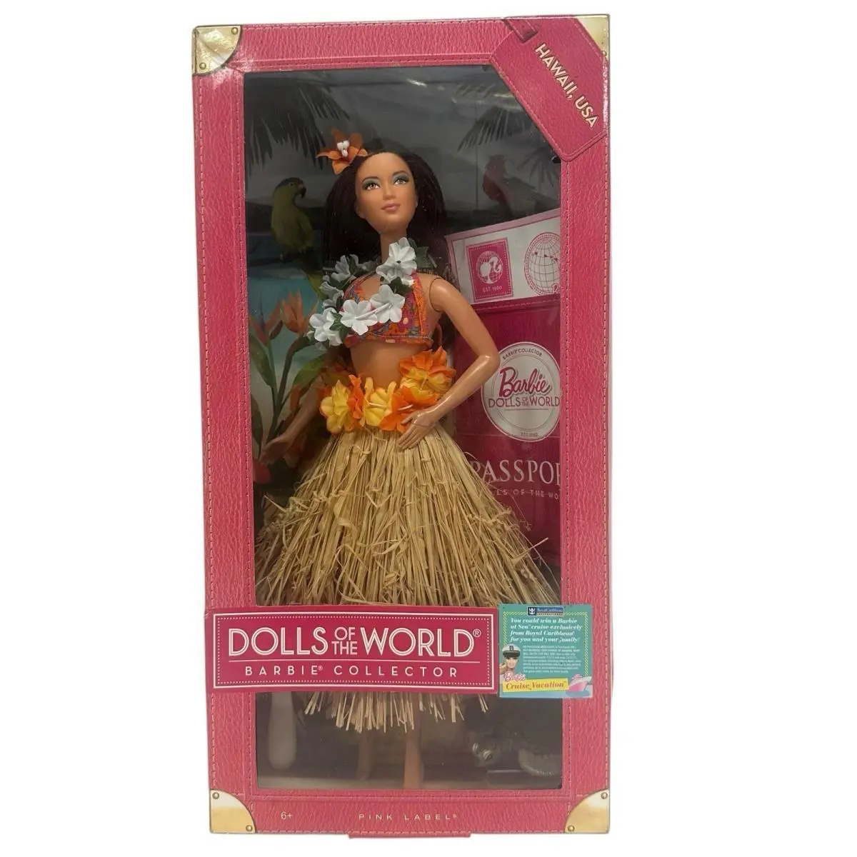 Barbie Dolls of The World Hawaii Passport Series 2012 Pink Label Mattel W3443