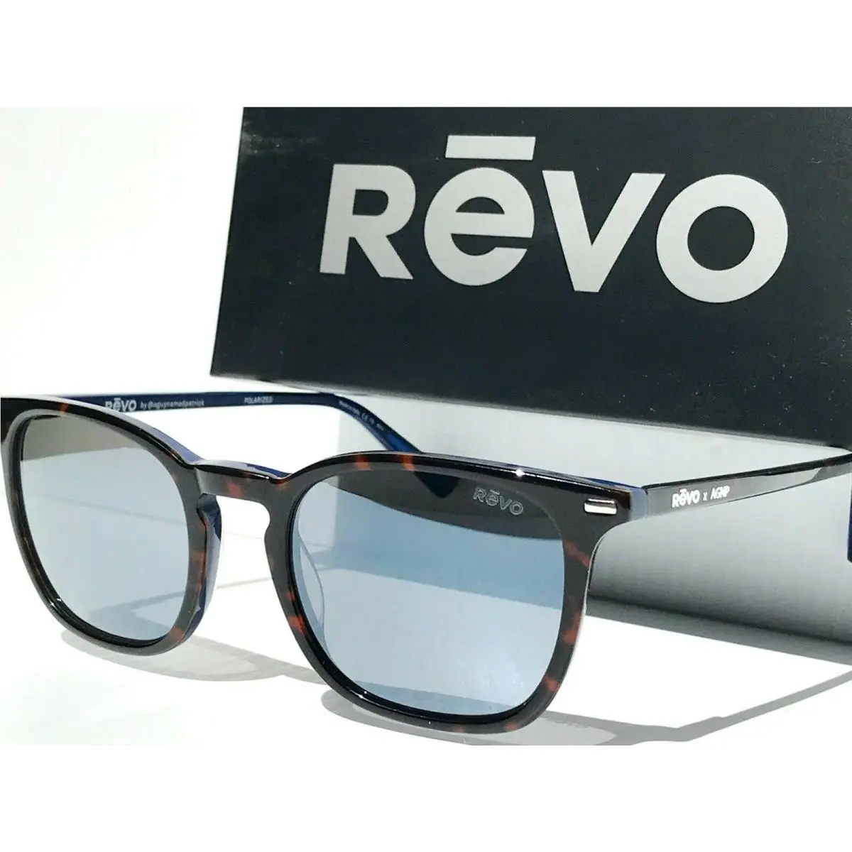Revo Agnp Dark Tortoise Polarized Grey Sunglass 1166 02 GY