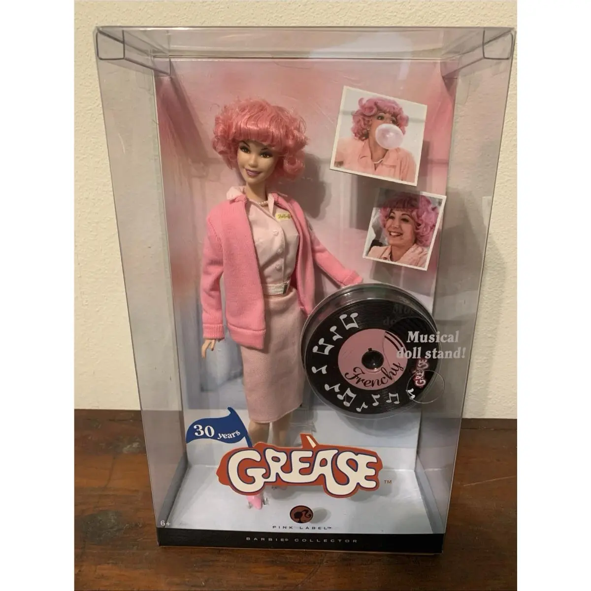 Barbie Grease Frenchy Doll Pink Label 30 Years 2007 Mattel Nrfb M0682