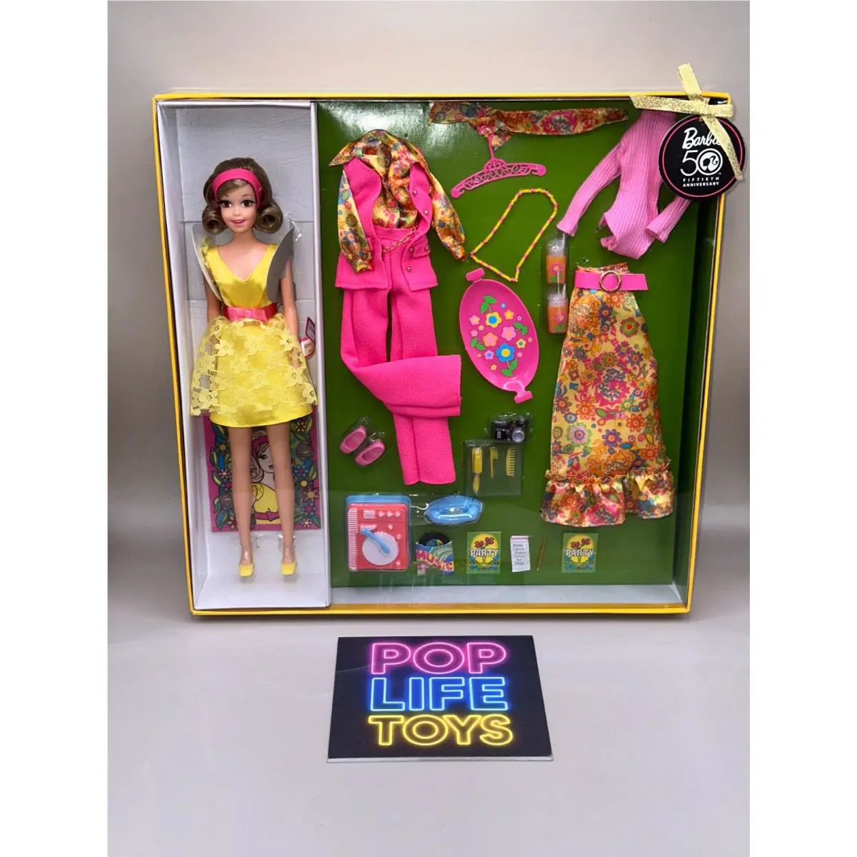 Barbie 50th Anniversary Most Mod Party Becky Doll 2008 Mattel Gold Label N5012