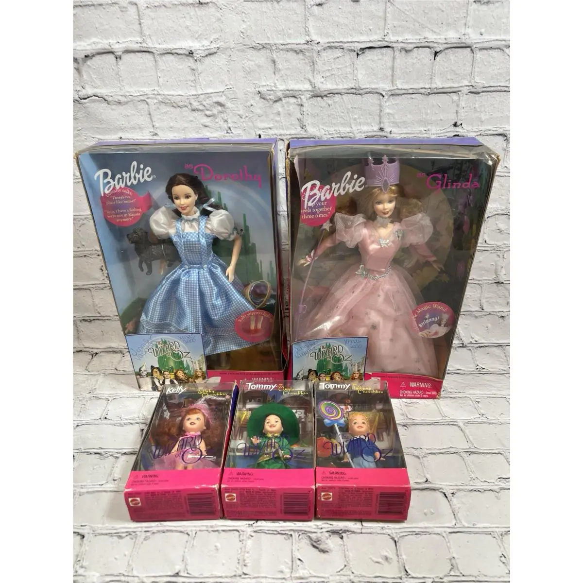 Vintage Mattel Wizard of Oz Dolls Lot of 5