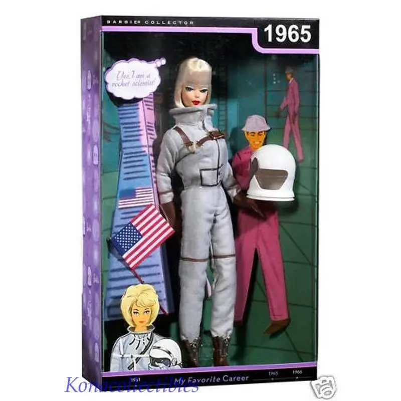 50th Anniversary Miss Astronaut Barbie Doll Platinum Blonde American Girl