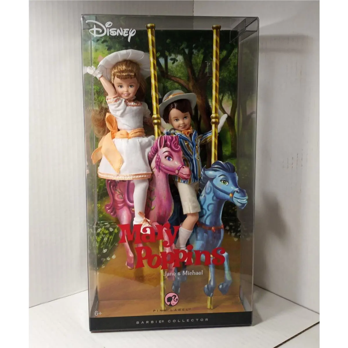 Barbie Mary Poppins Jane Michael Dolls 2007 Pink Label M0673 Collector Grade