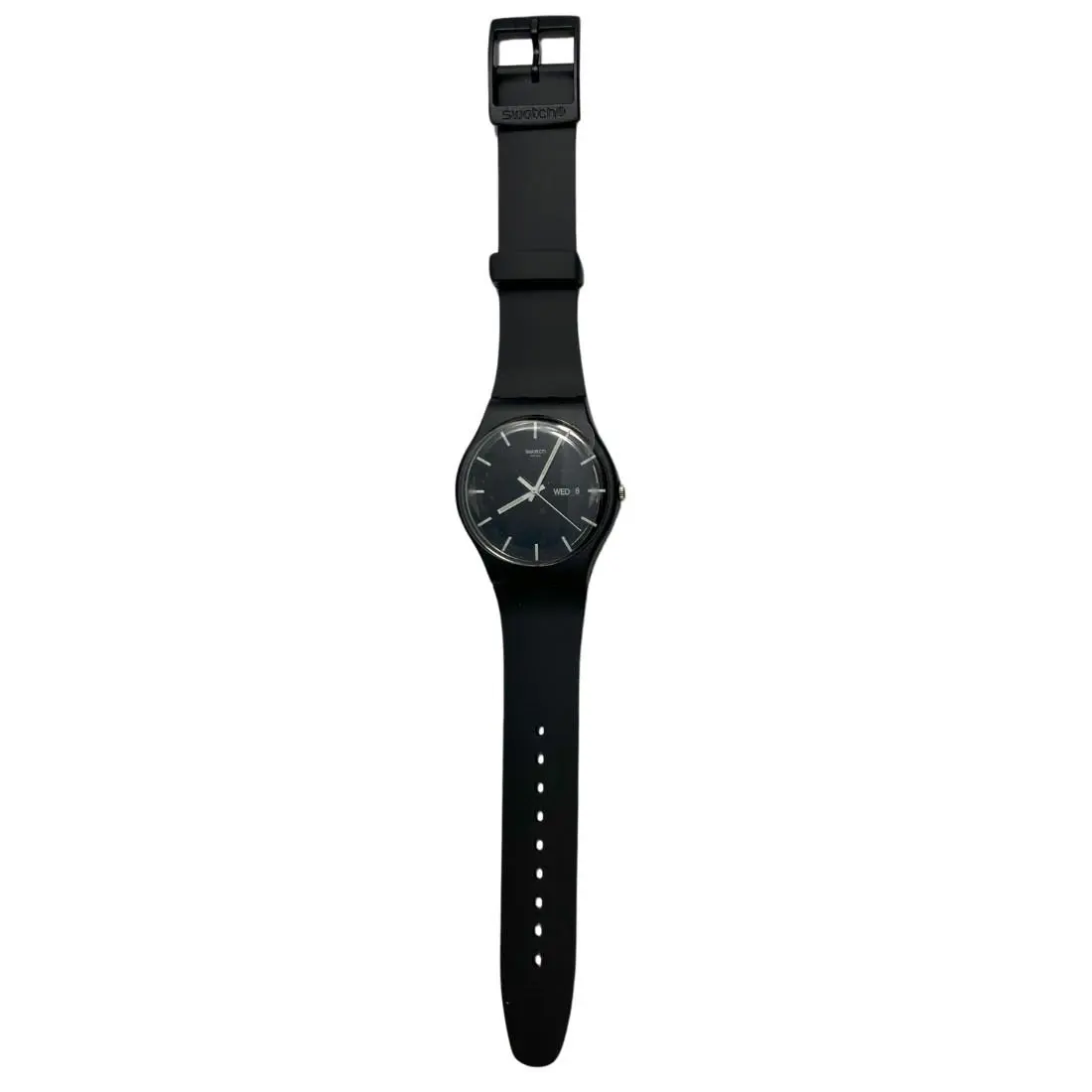 Swatch Originals Power Tracking Mono Black Black Dial Men`s Watch SO29B704
