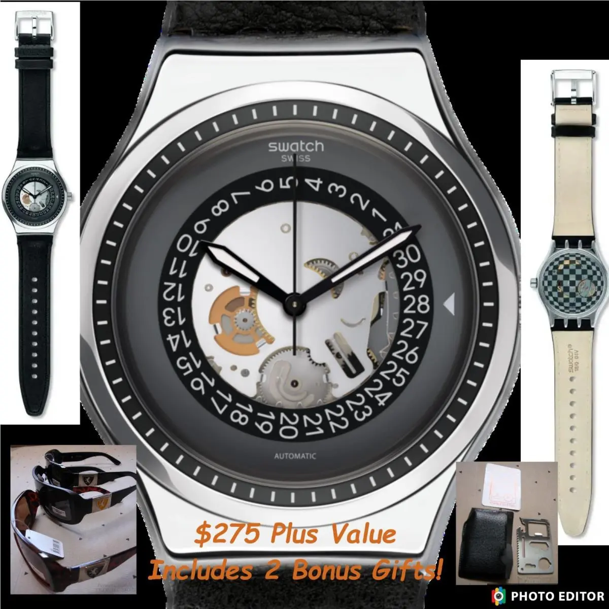 Exposed Date Automatic Movement Sistem51 Solaire  YIS414 42MM by Swatch