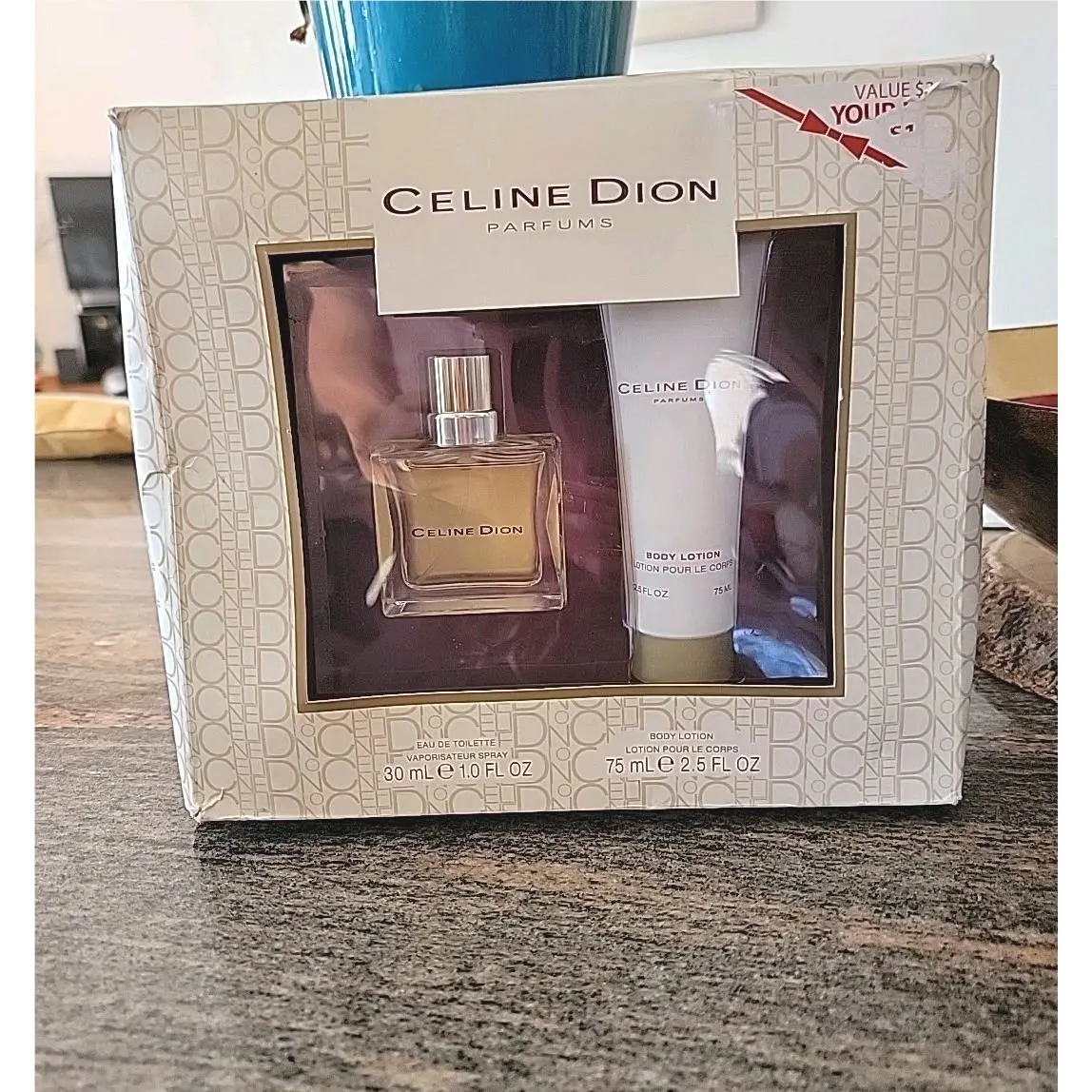 Celine Dion Gift Box Eau De Toilette 30ml Body Lotion 75ml