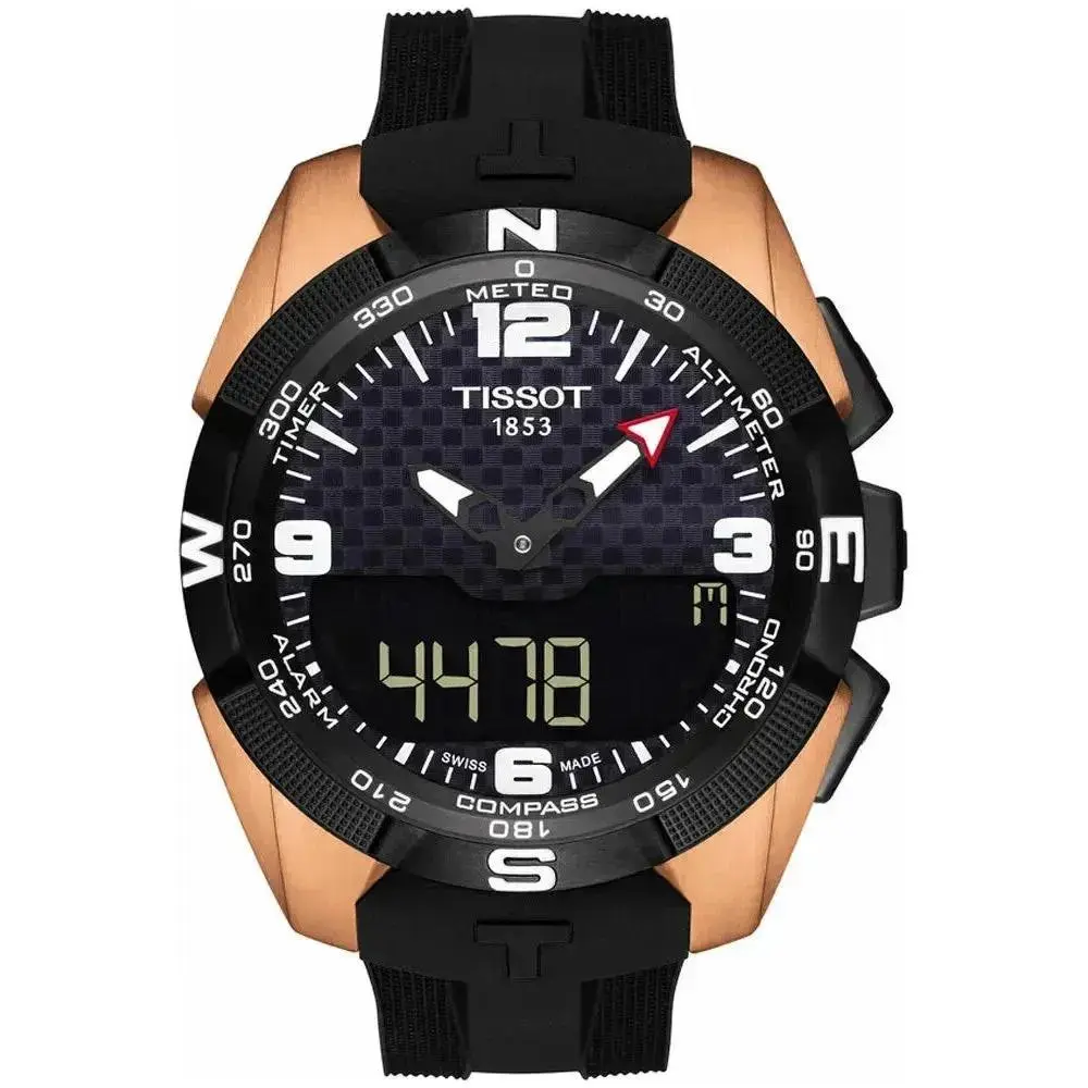 Tissot T-touch Black Carbon Men`s Watch - T091.420.47.207.00