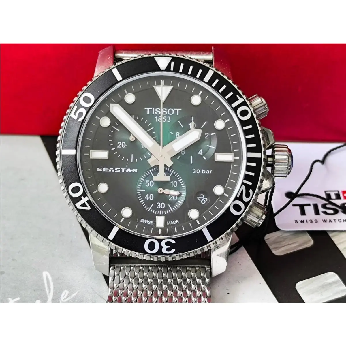 Tissot Seastar 1000 Chronograph Graded Green-black T120.417.11.091.00