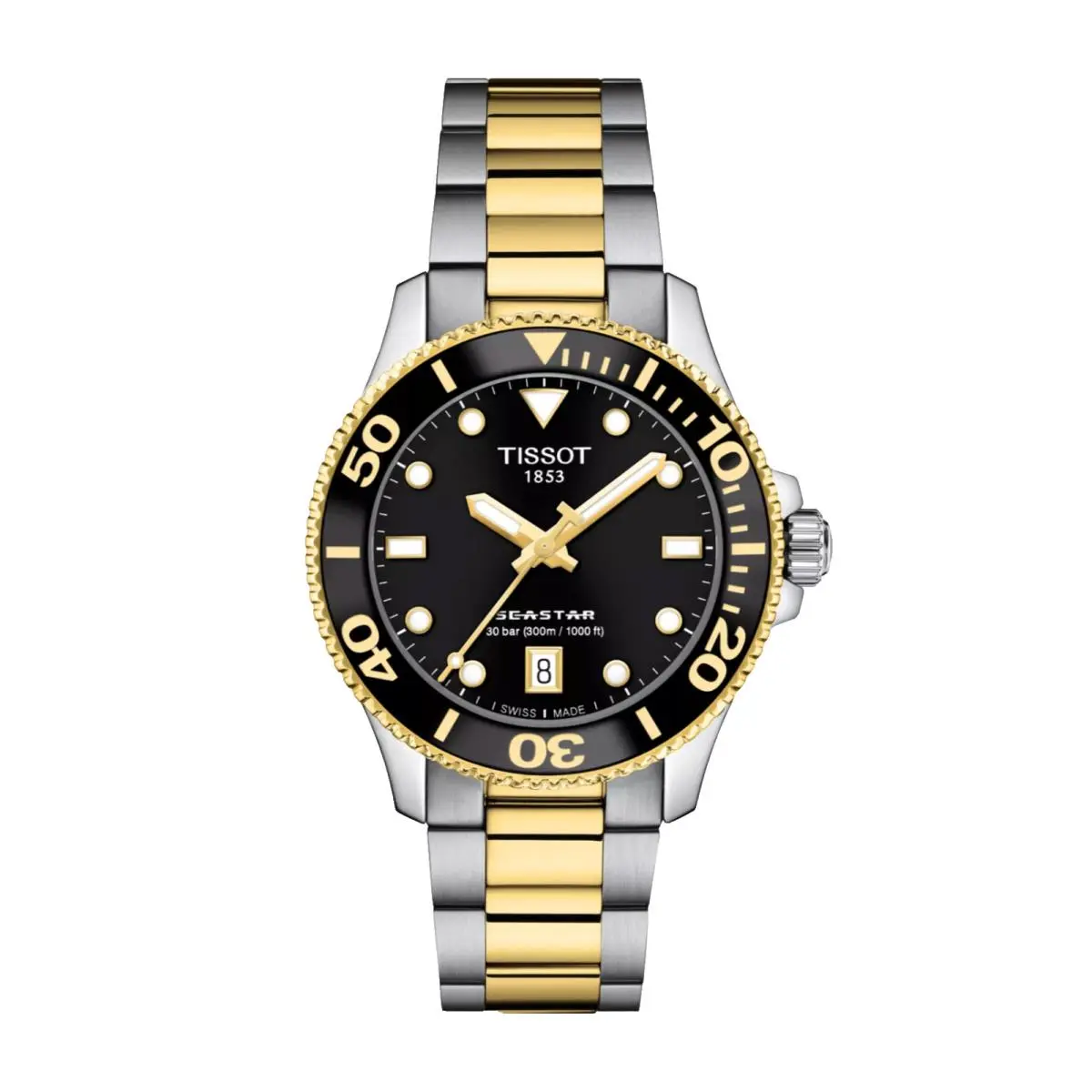 Tissot Seastar 1000 T120.210.22.051.00 36mm Steel Two-tone Quartz Women`s Watch